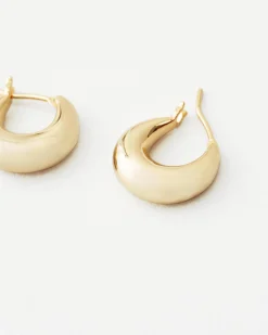 Adeline Gold Mini Dome Hoop Earring