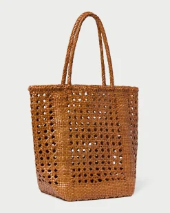 Angelo Timber Woven Leather Tote