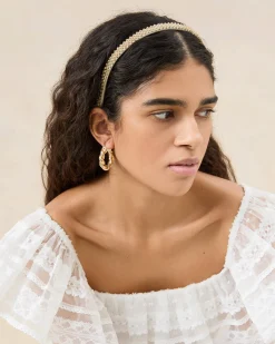 Anya Gold/Hay Skinny Headband Set