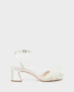 Aria Pearl Organza Heeled Sandal