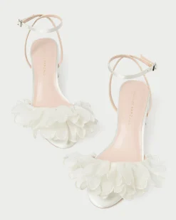 Aria Pearl Organza Heeled Sandal
