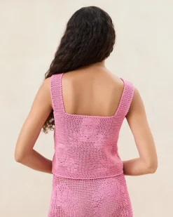 Aurelie Rose Crochet Sleeveless Top
