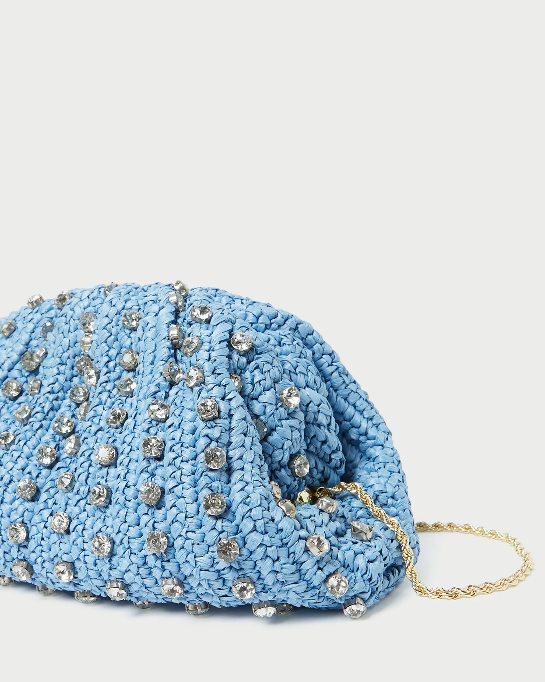 Bailey Blue/Crystal Dome Clutch