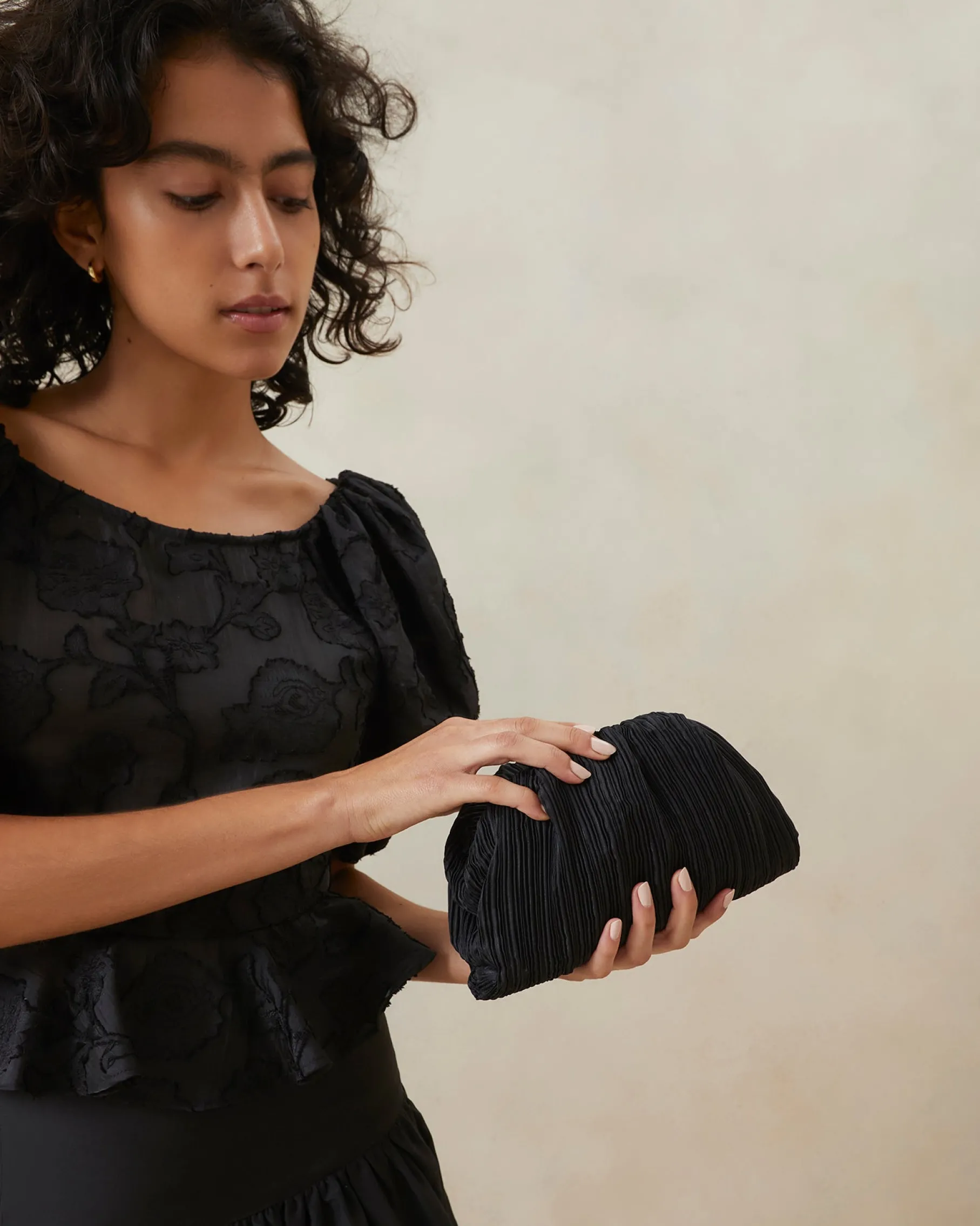 Bailey Blue/Crystal Dome Clutch