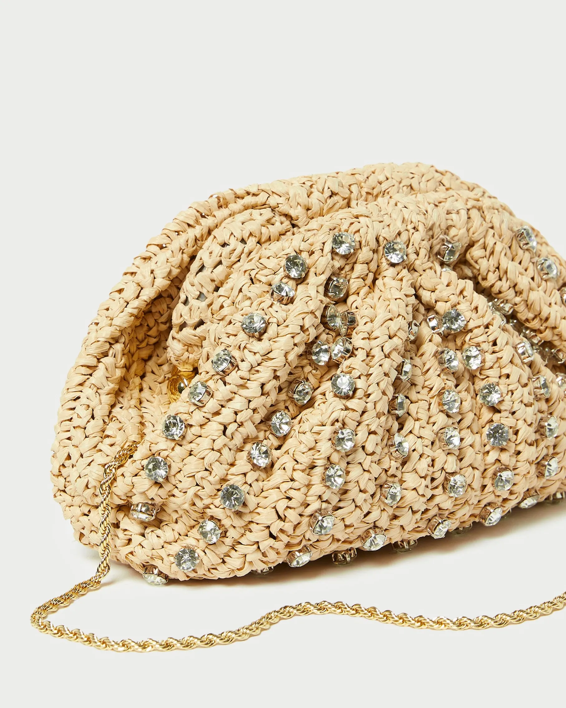 Bailey Blue/Crystal Dome Clutch