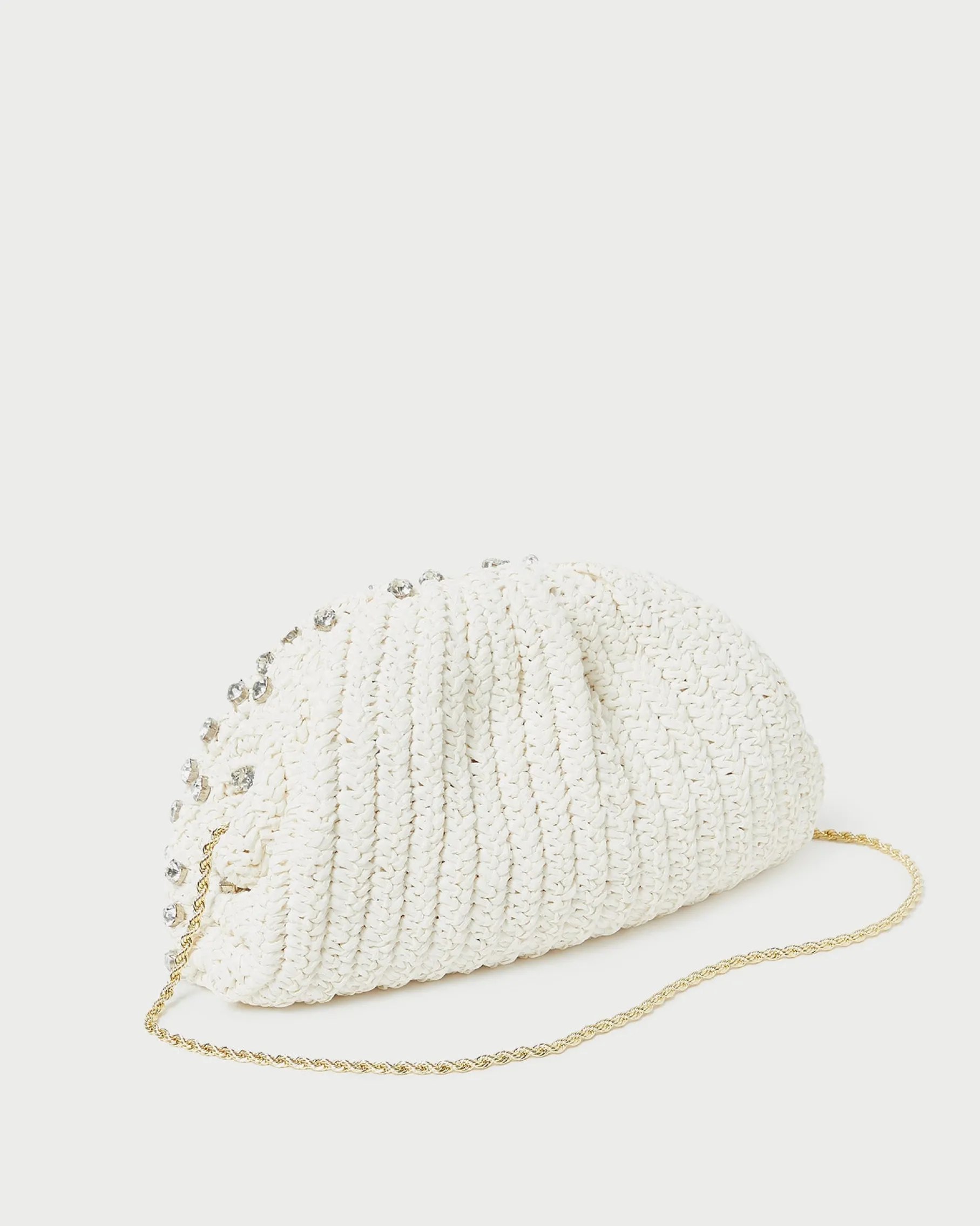 Bailey Blue/Crystal Dome Clutch