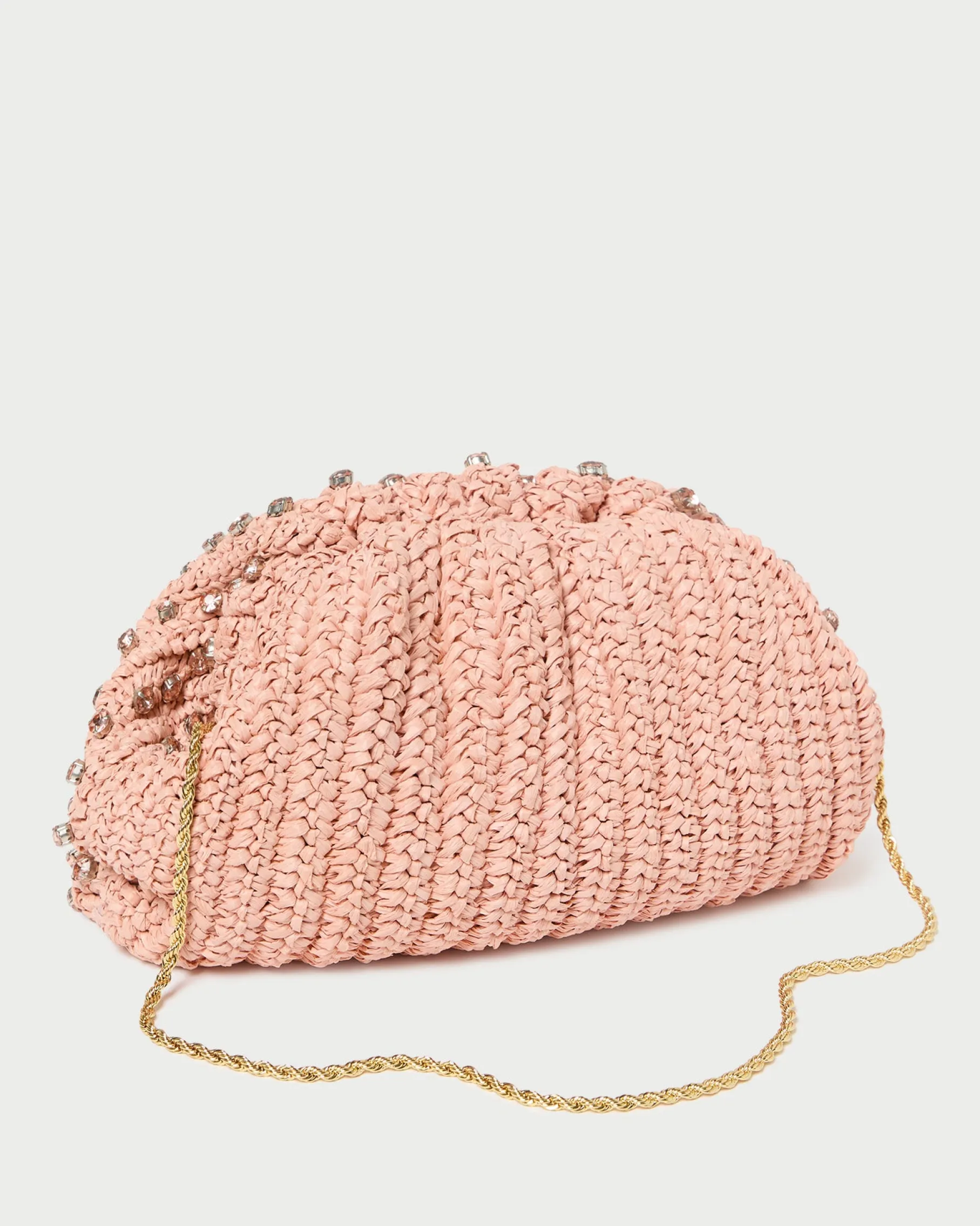 Bailey Blue/Crystal Dome Clutch
