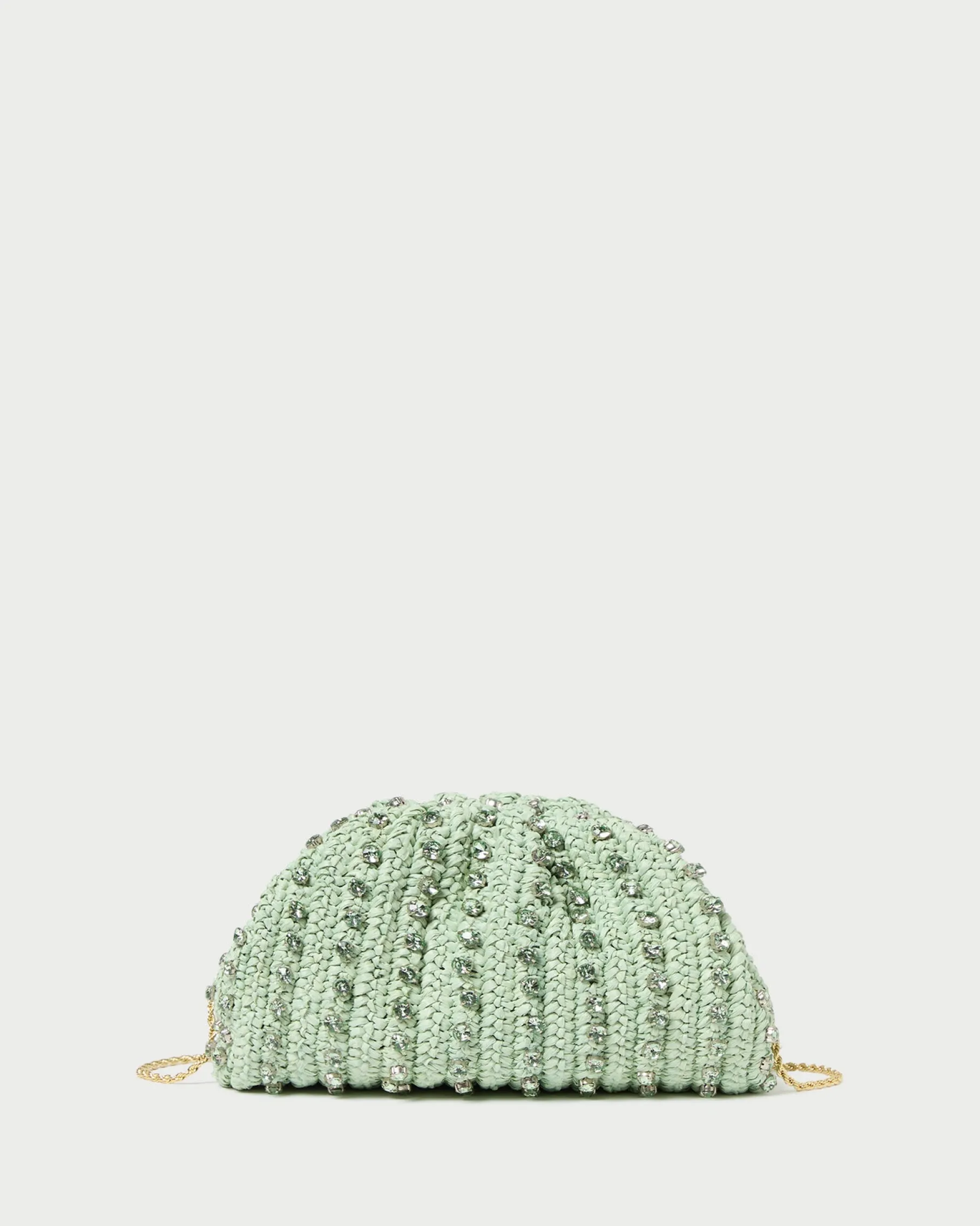 Bailey Blue/Crystal Dome Clutch