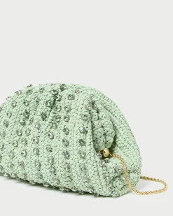 Bailey Mint/Crystal Dome Clutch