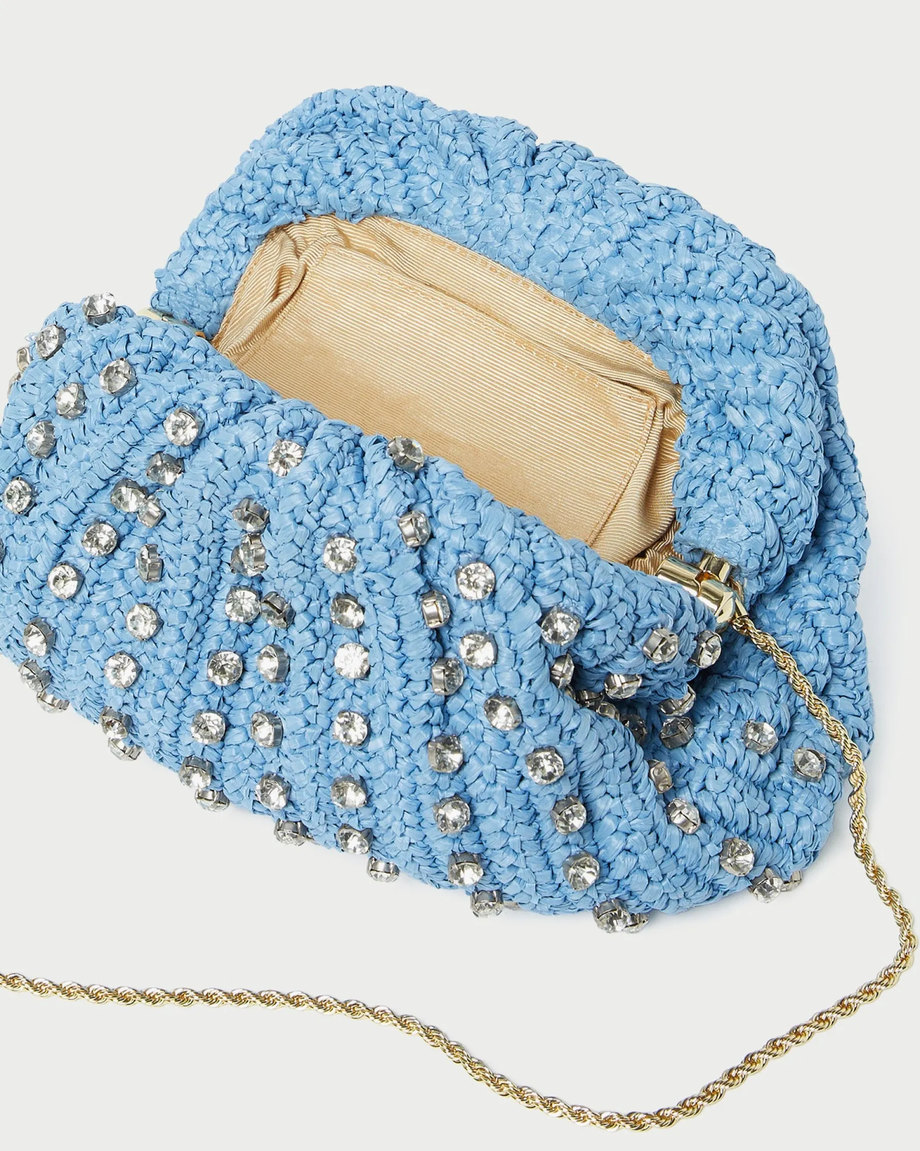Bailey Mint/Crystal Dome Clutch