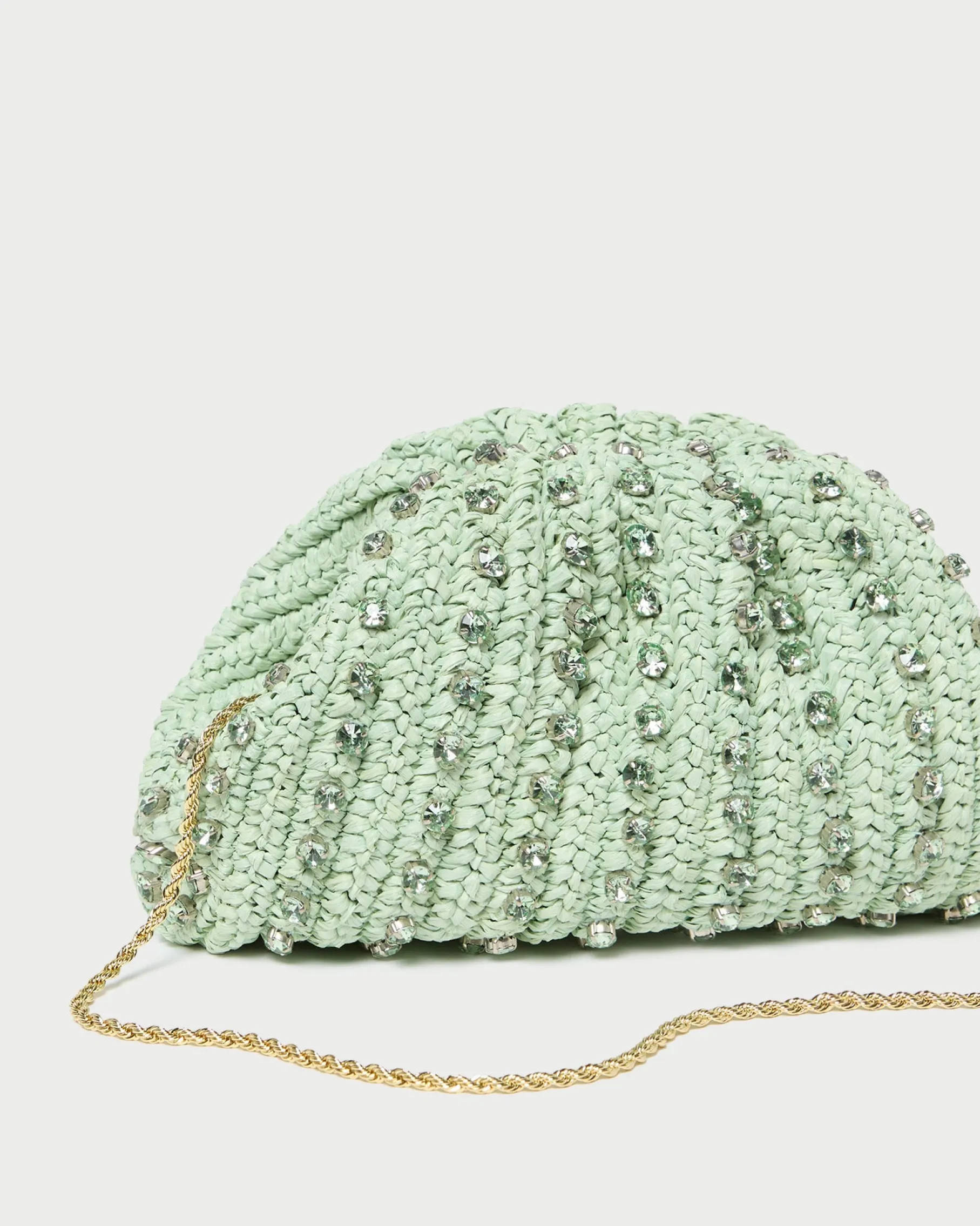 Bailey Mint/Crystal Dome Clutch