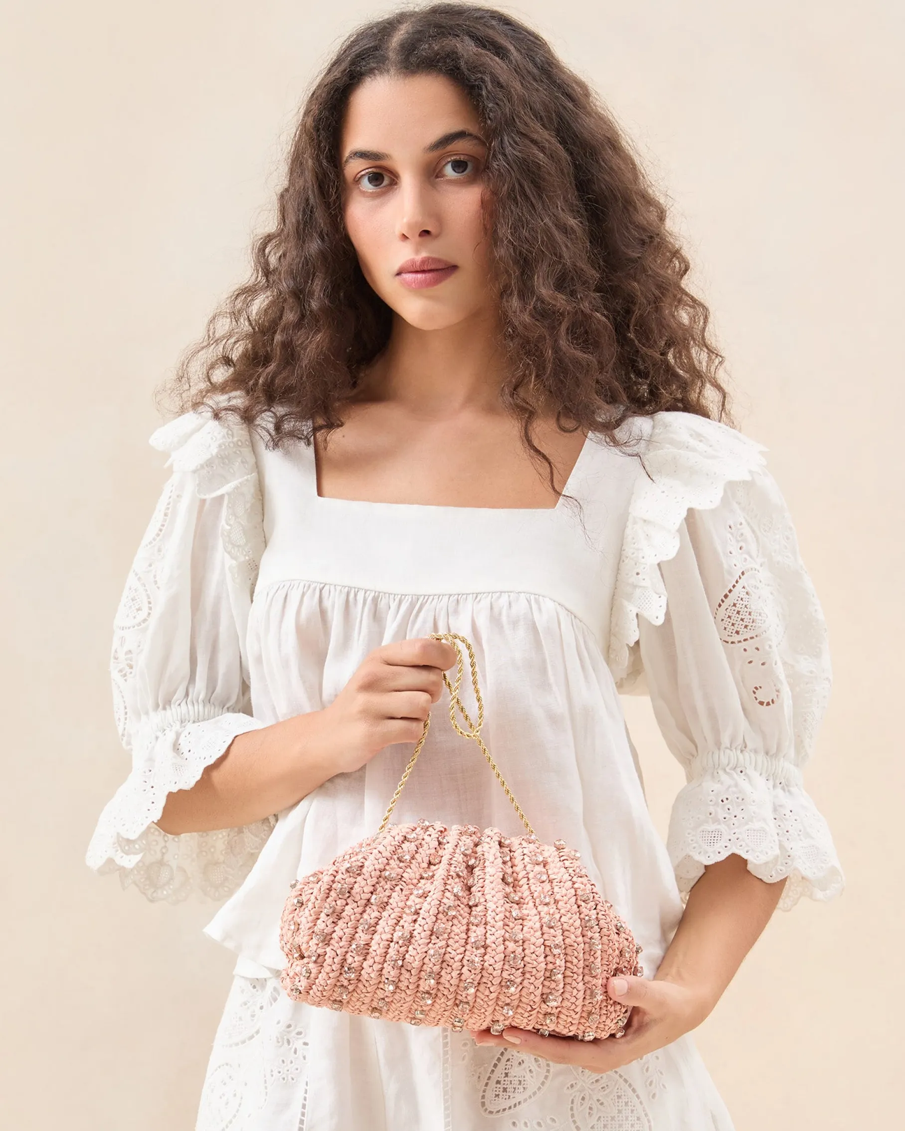 Bailey Mint/Crystal Dome Clutch