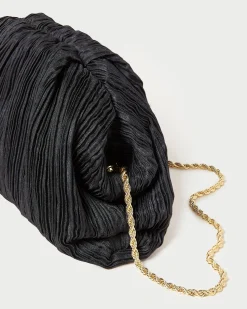 Bailey White Pleated Dome Clutch