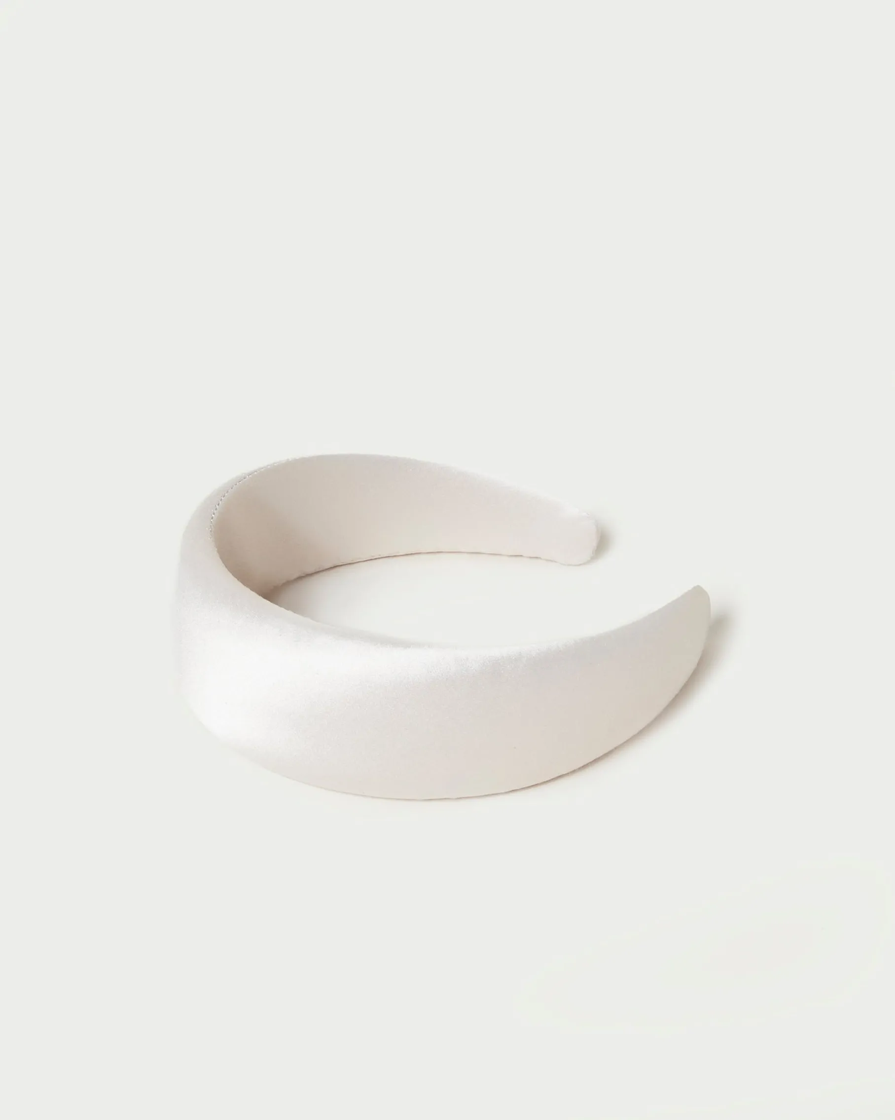 Bellamy Blue Satin Puffy Headband