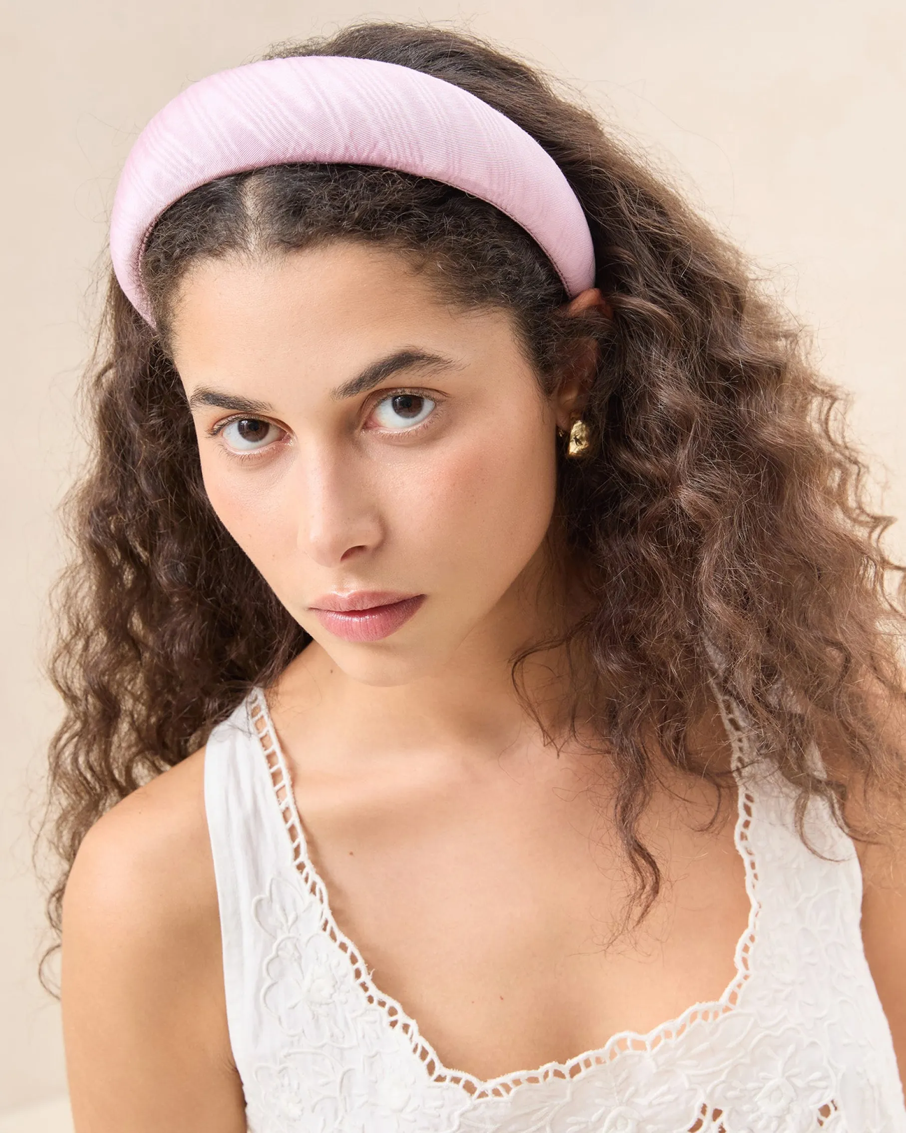Bellamy Cream Satin Headband