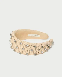 Bellamy Natural/Crystal Puffy Headband