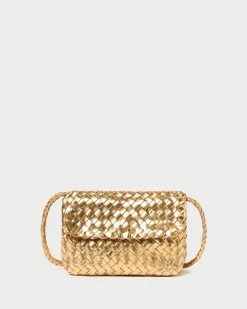 Billie Gold Leather Shoulder Bag