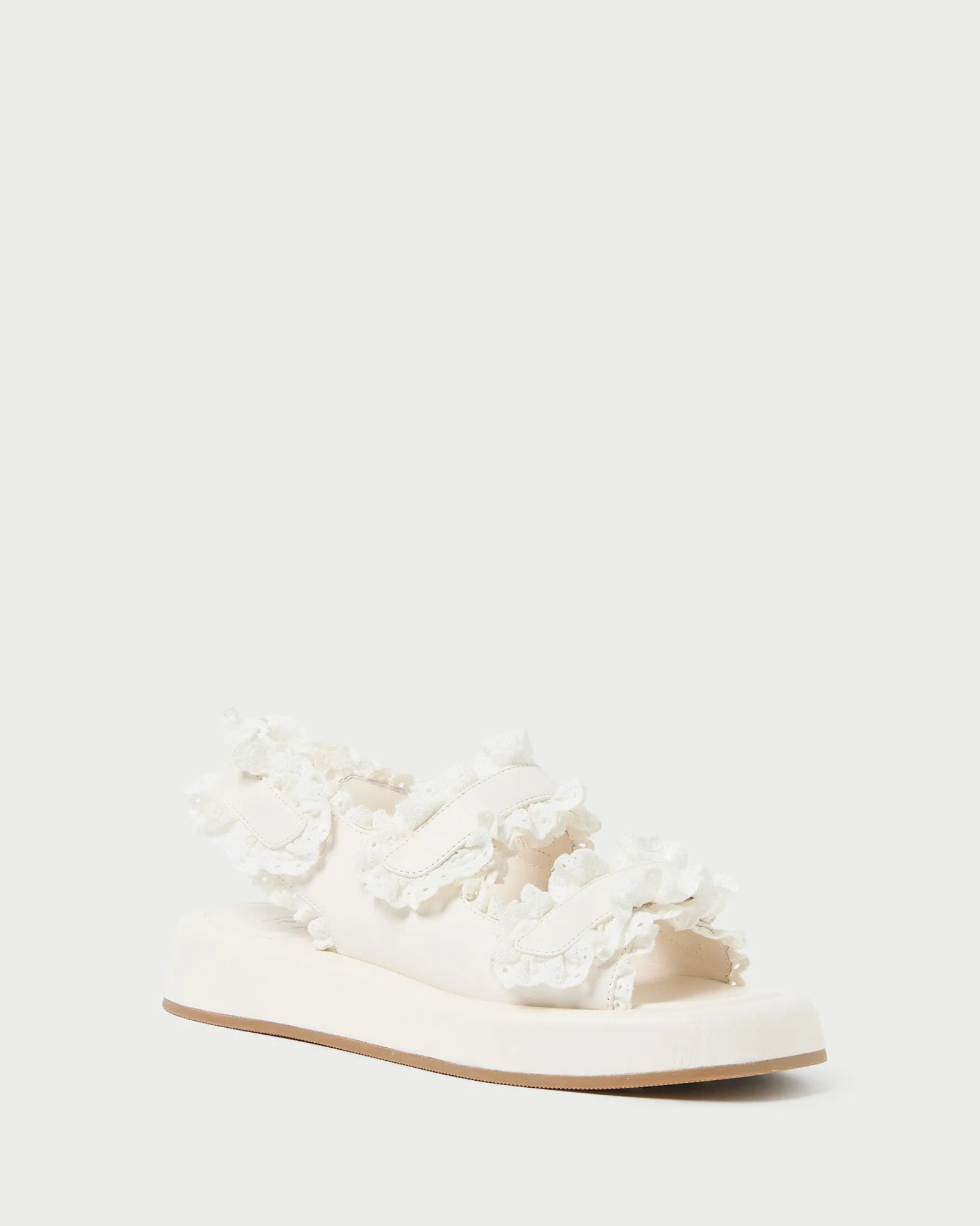 Blaise Brown Raffia Platform Sandal
