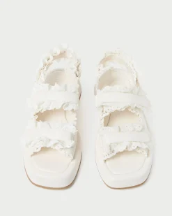 Blaise Brown Raffia Platform Sandal