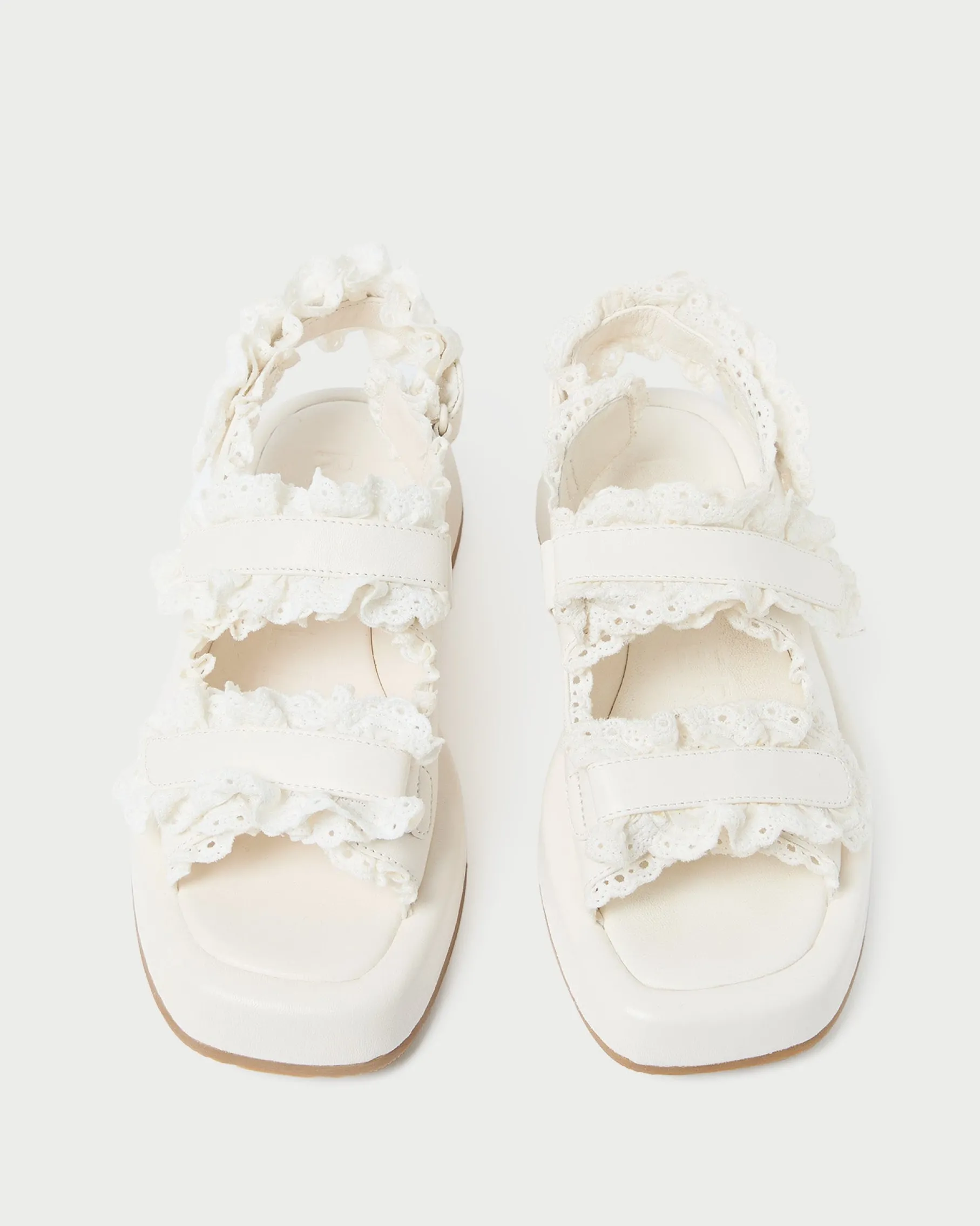 Blaise Brown Raffia Platform Sandal