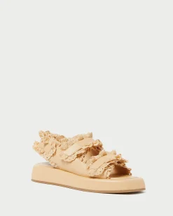 Blaise Caramel Leather Platform Sandal