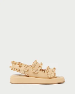 Blaise Caramel Leather Platform Sandal