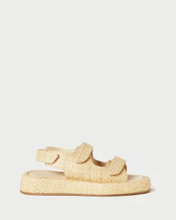 Blaise Natural Raffia Platform Sandal