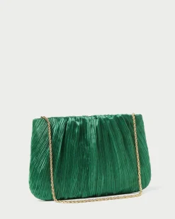 Brit Champagne Flat Pleated Clutch