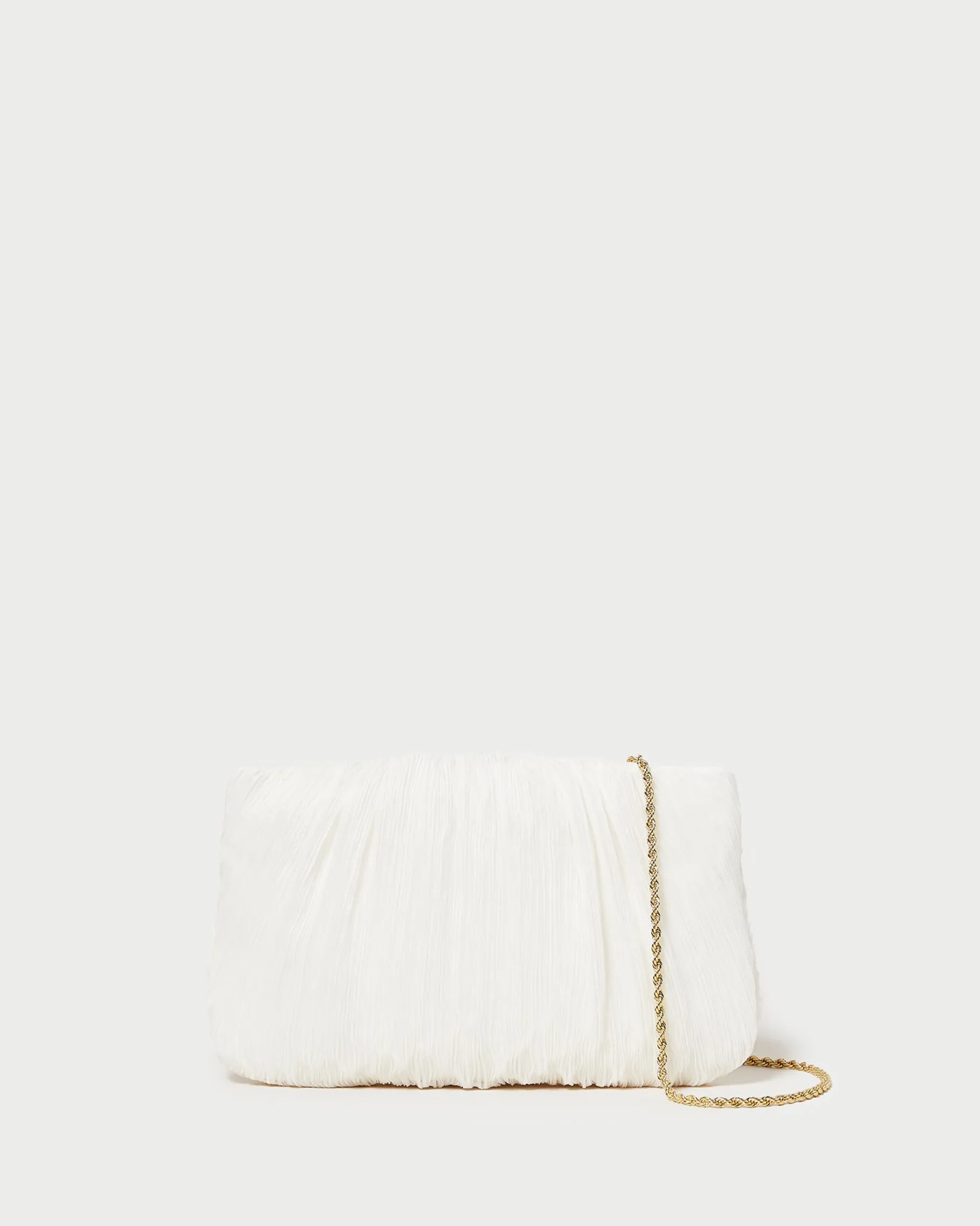 Brit Natural Flat Pleated Clutch