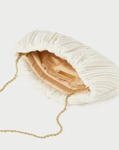 Brit Pearl Flat Pleated Clutch