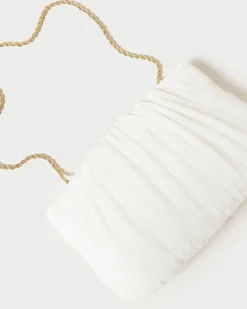 Brit Pearl Flat Pleated Clutch