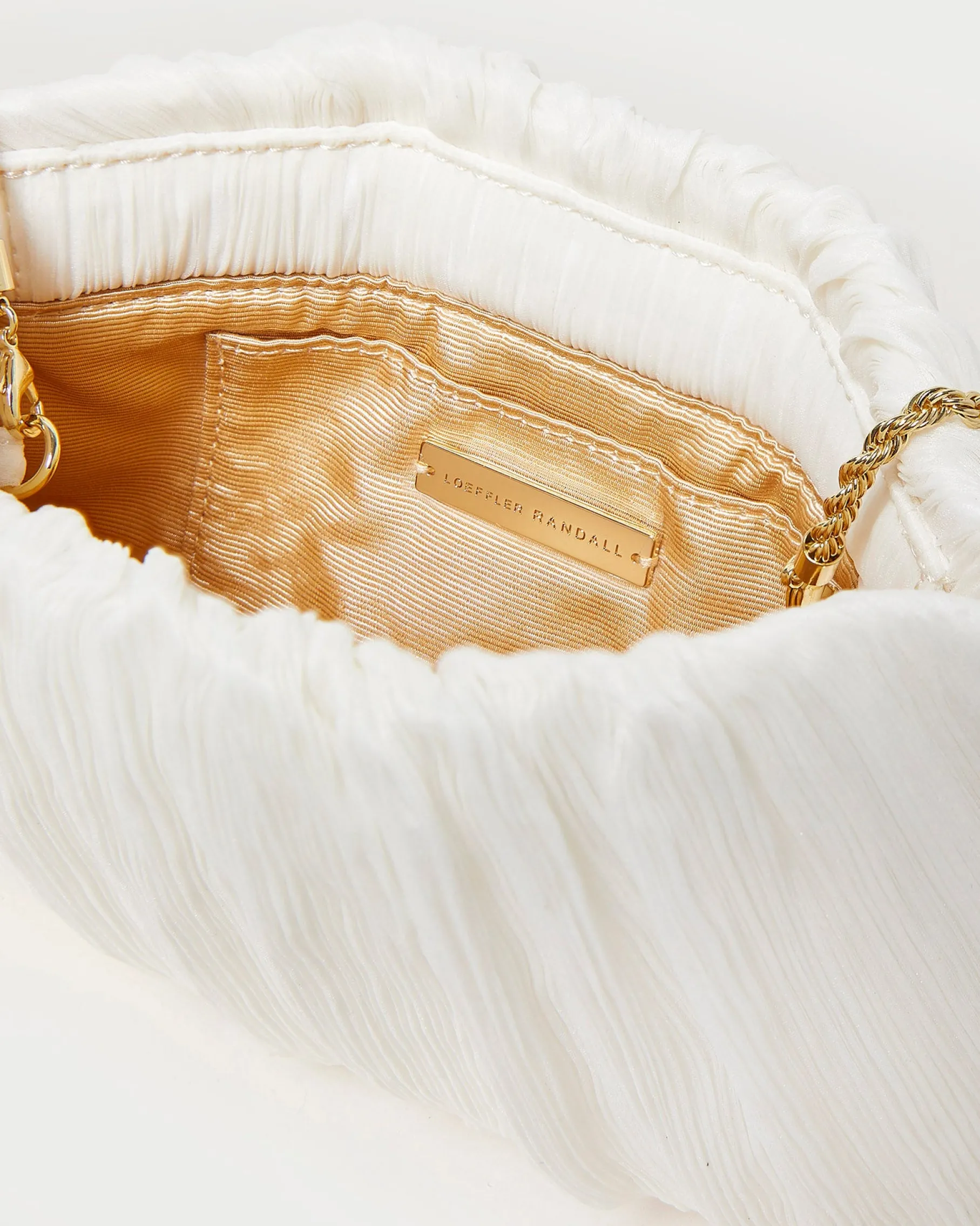 Brit Pearl Flat Pleated Clutch