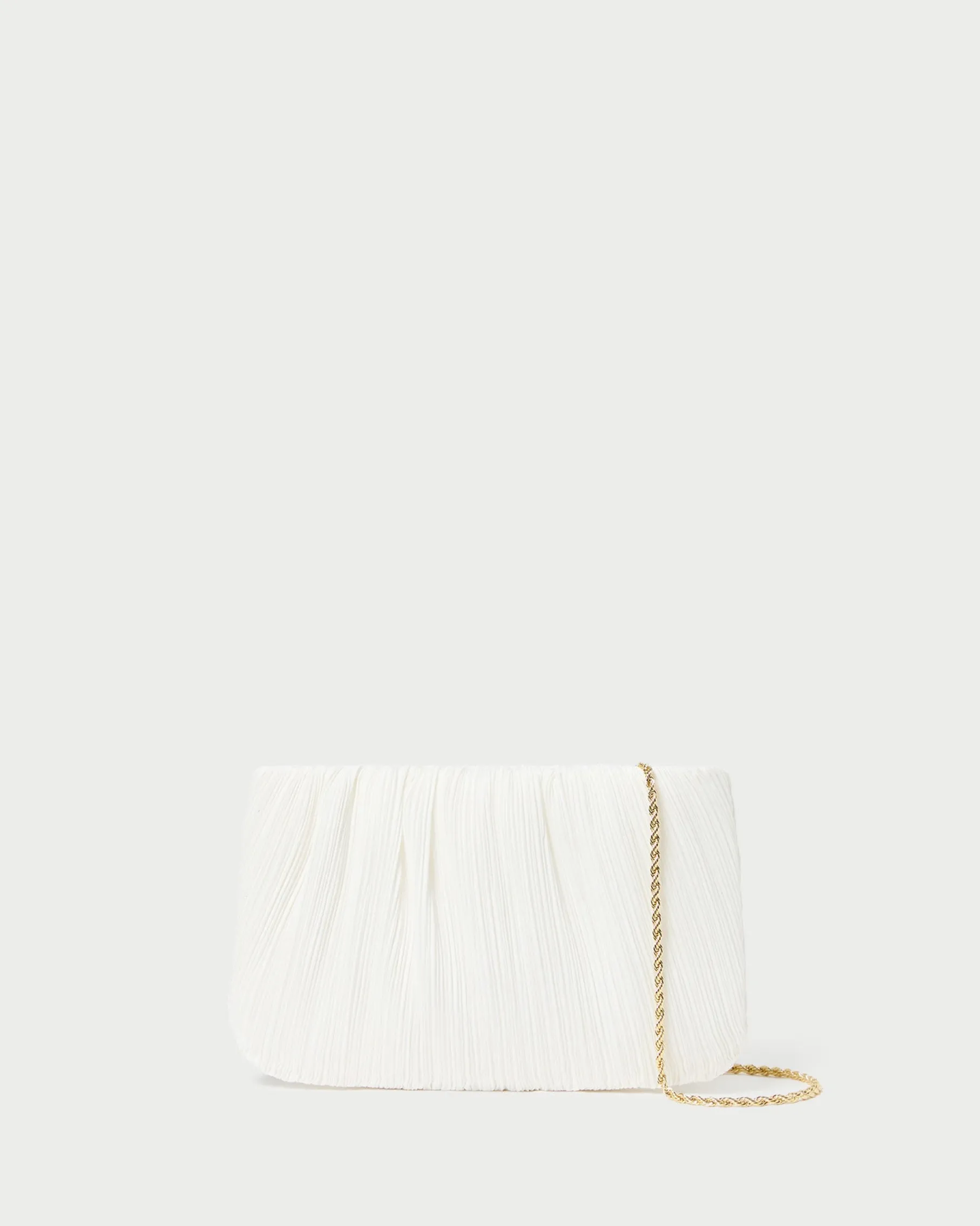 Brit Pearl Flat Pleated Clutch