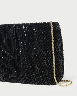 Brit Pearl Flat Pleated Clutch