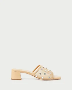 Brooke Caramel/Crystal Mesh Mule