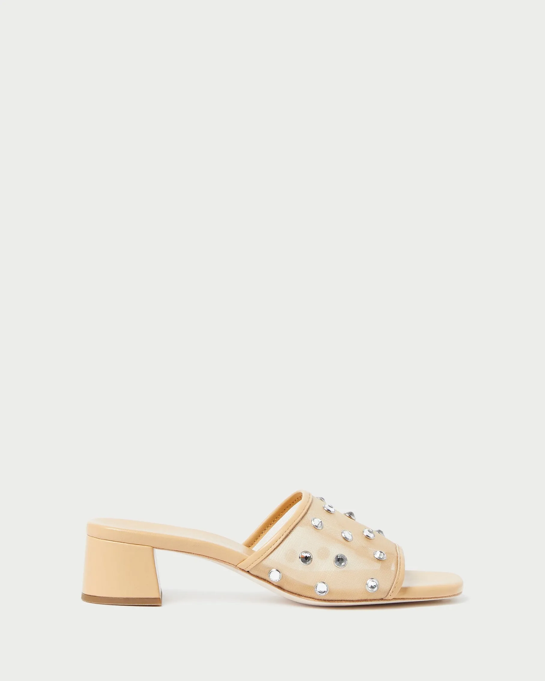 Brooke Caramel/Crystal Mesh Mule