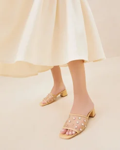 Brooke Seafoam/Crystal Mesh Mule