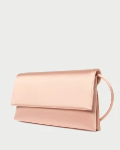 Charlee Blush Satin Shoulder Bag