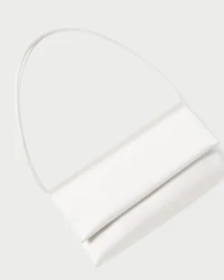 Charlee Cream Satin Shoulder Bag