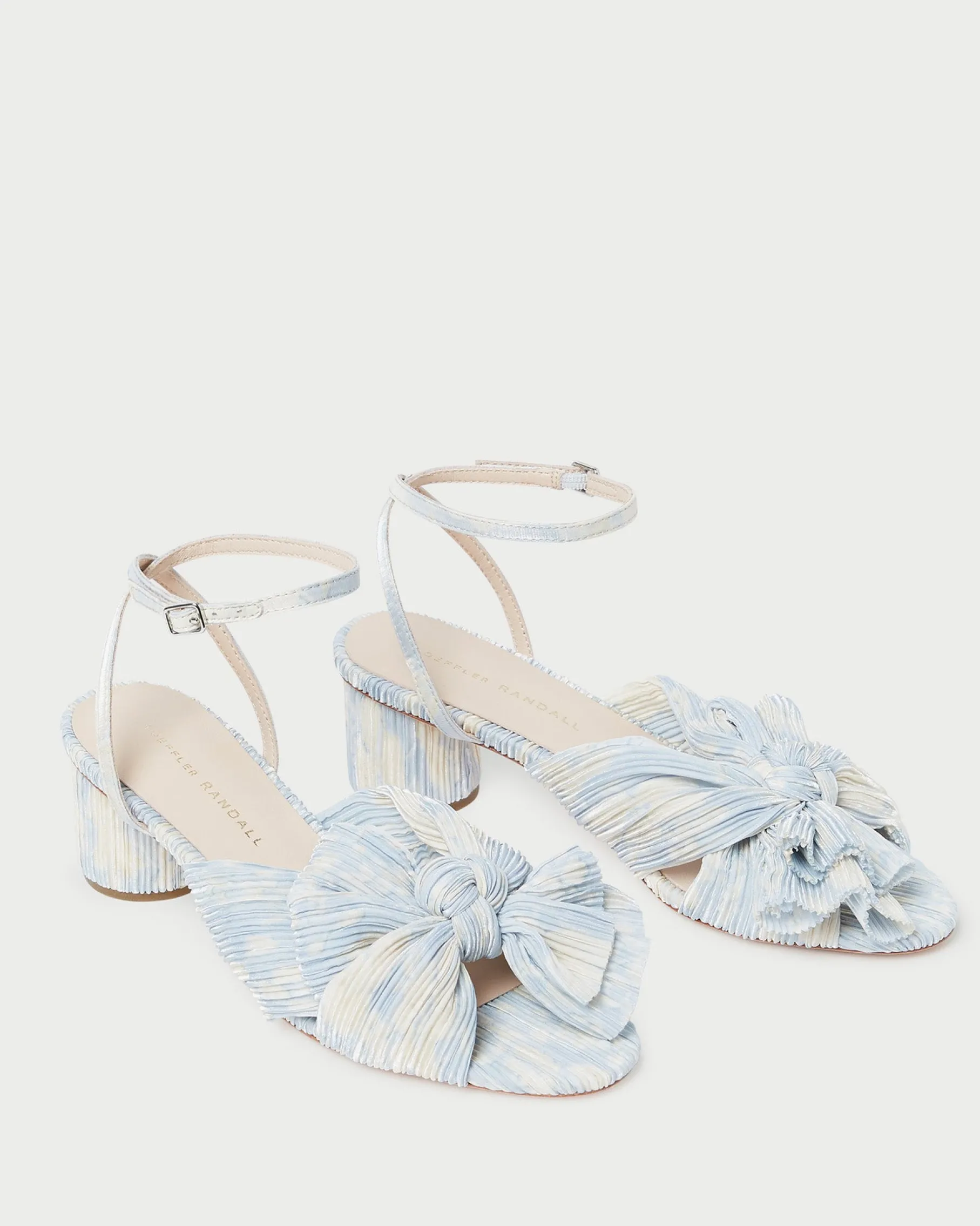 Dahlia Black Pleated Bow Heel