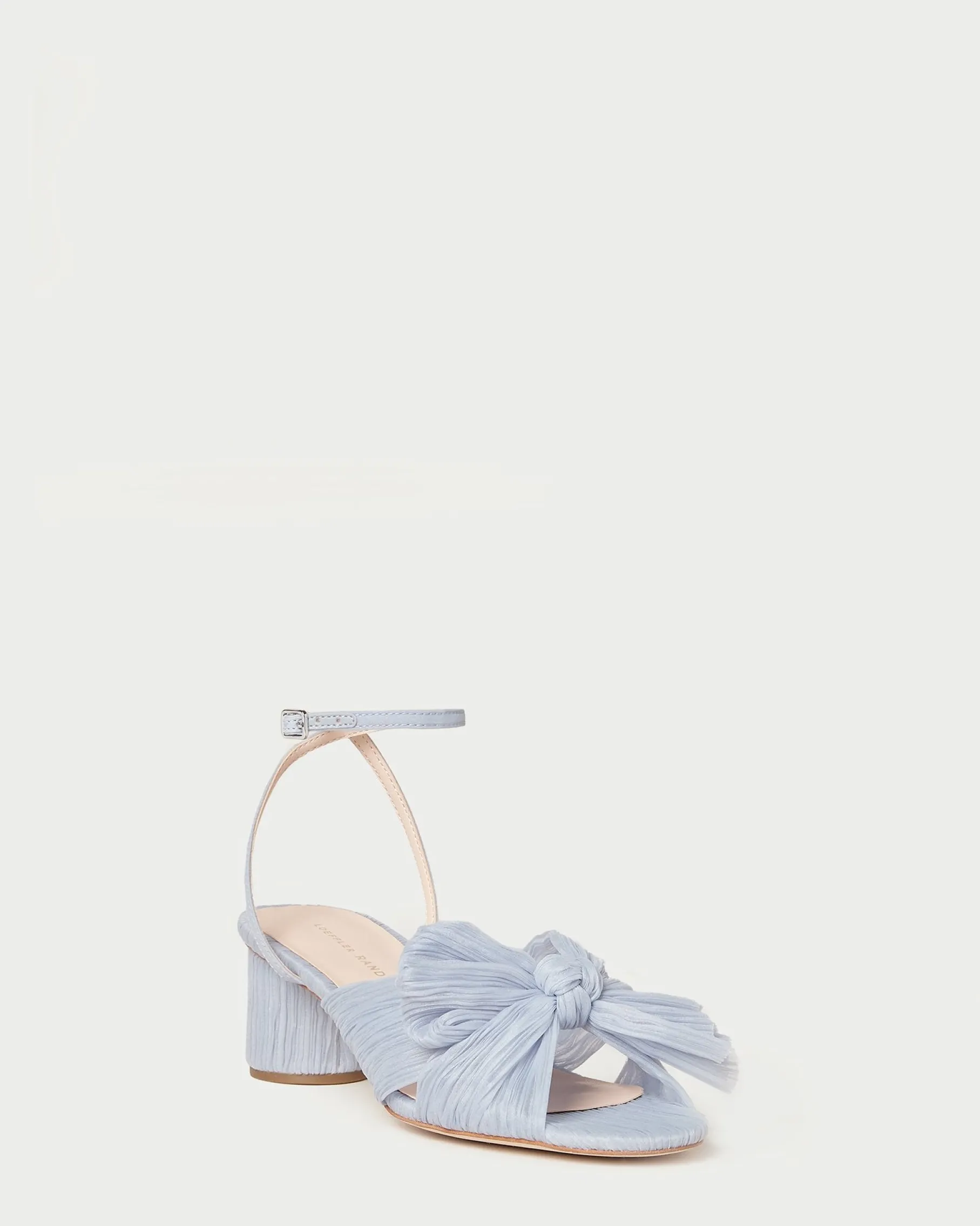 Dahlia Black Pleated Bow Heel