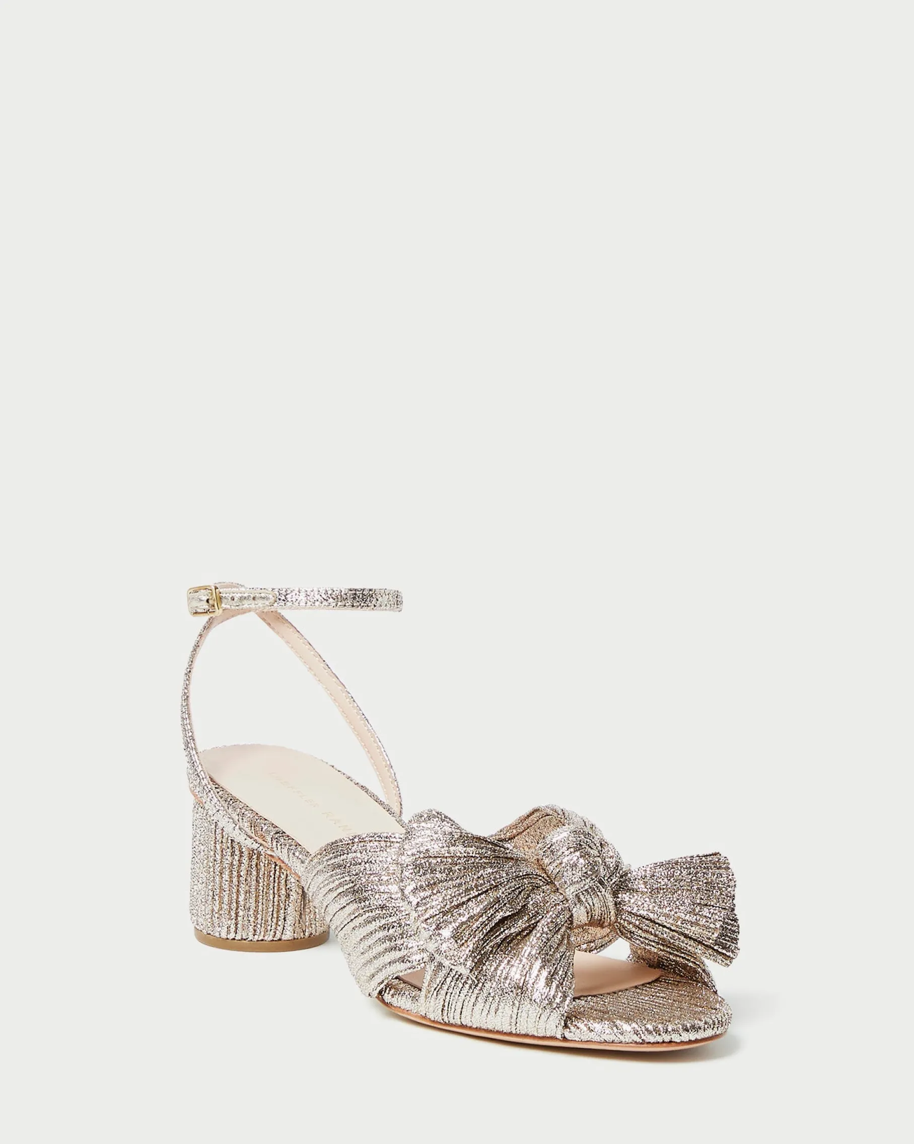 Dahlia Black Pleated Bow Heel