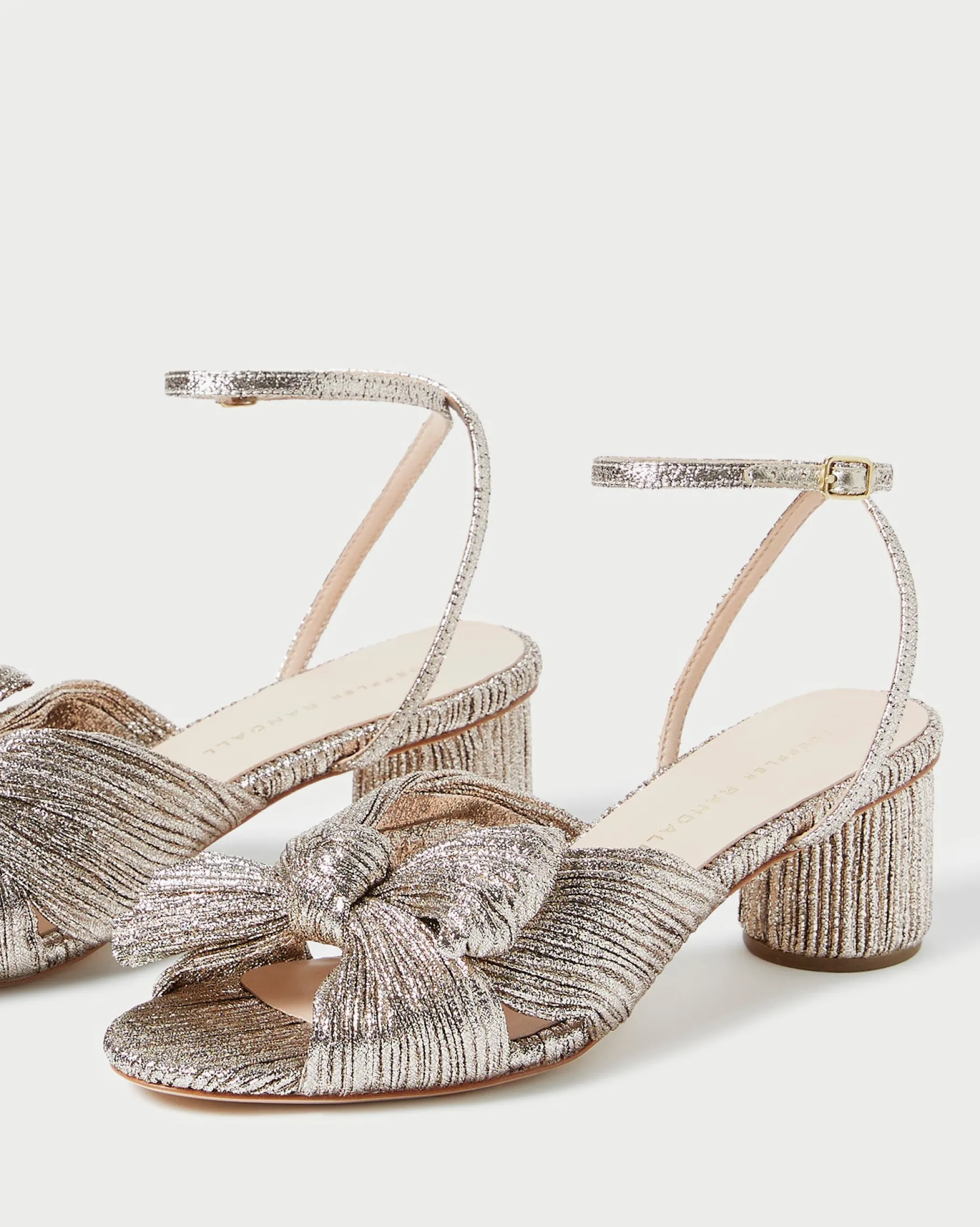 Dahlia Black Pleated Bow Heel