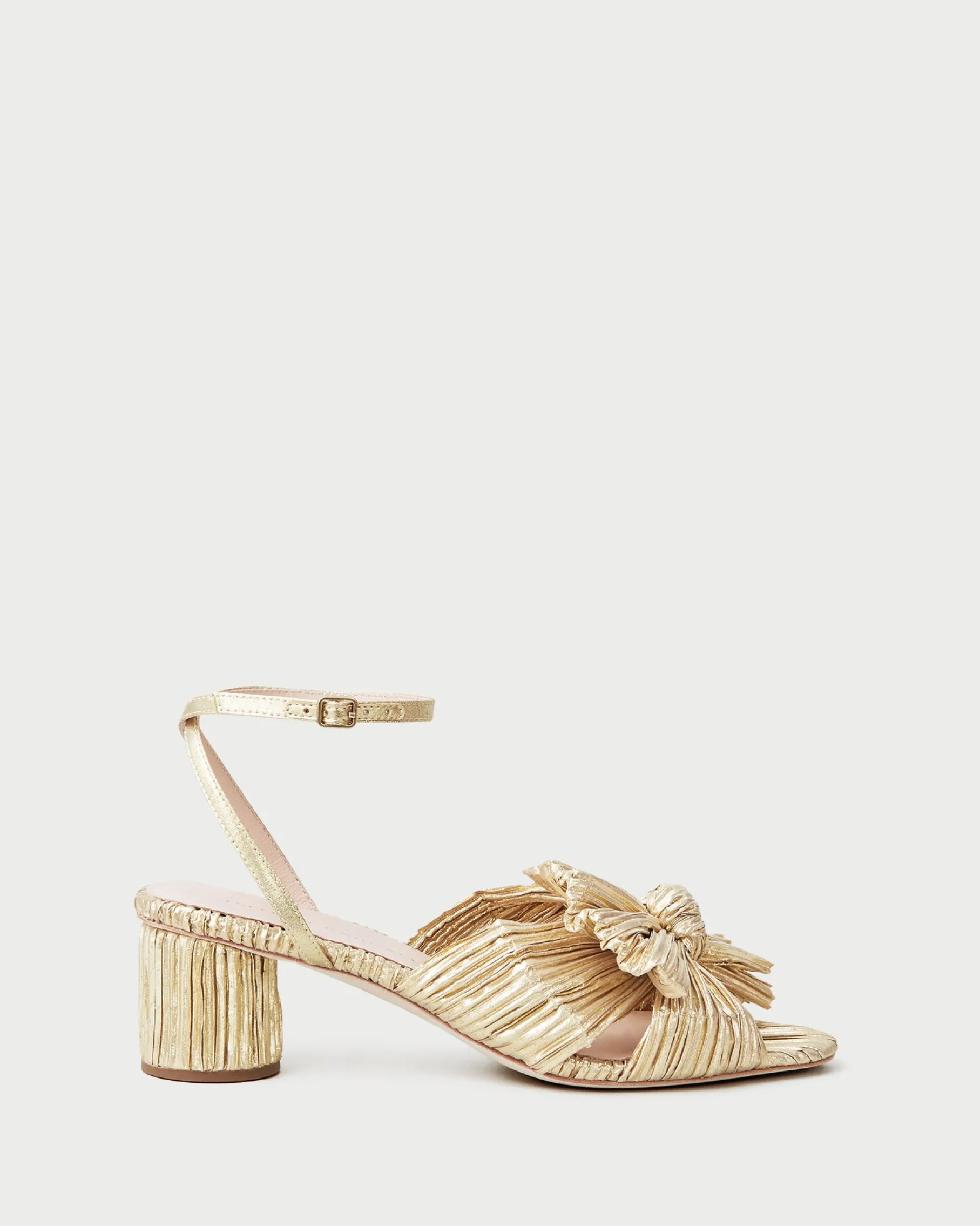 Dahlia Black Pleated Bow Heel