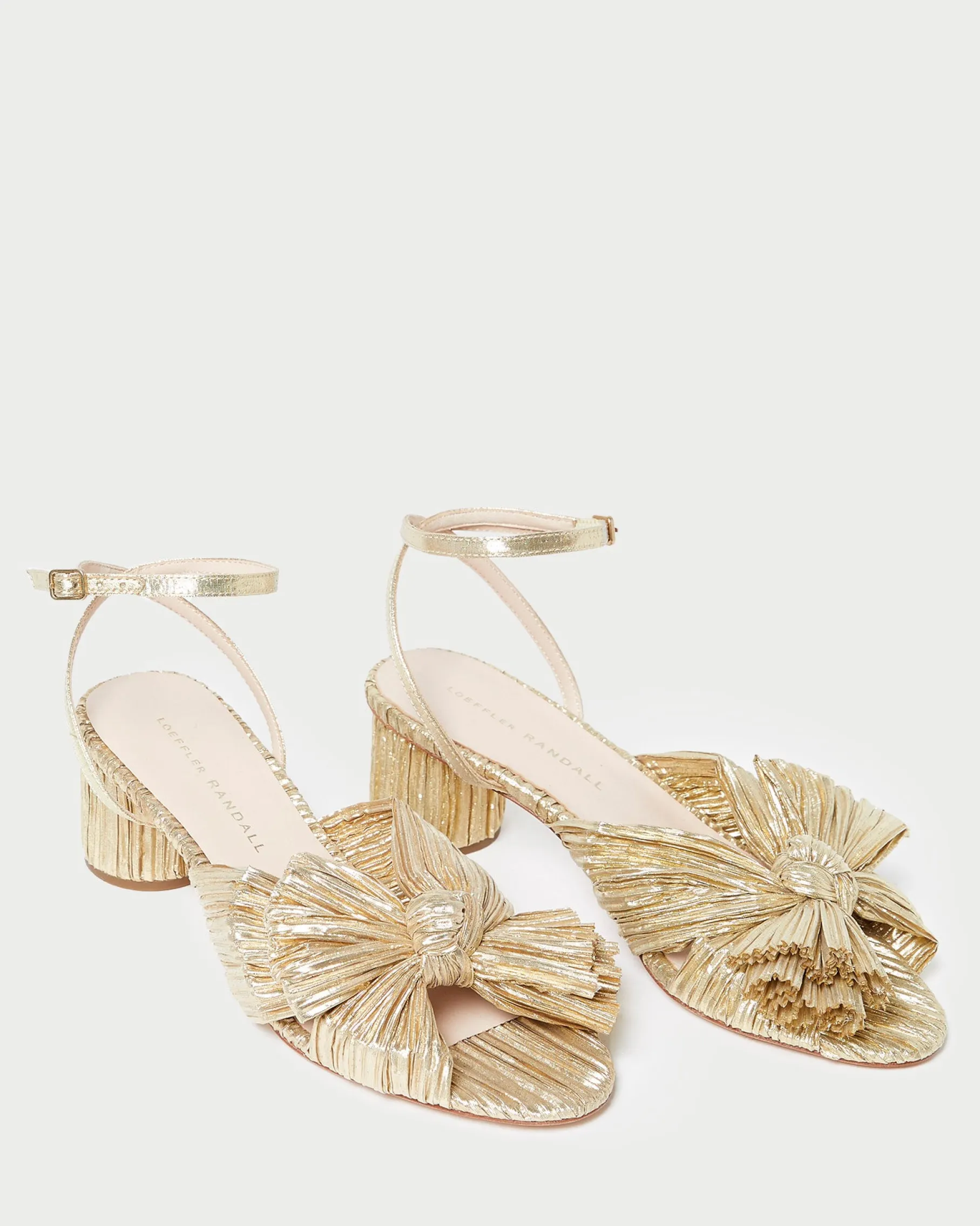 Dahlia Black Pleated Bow Heel