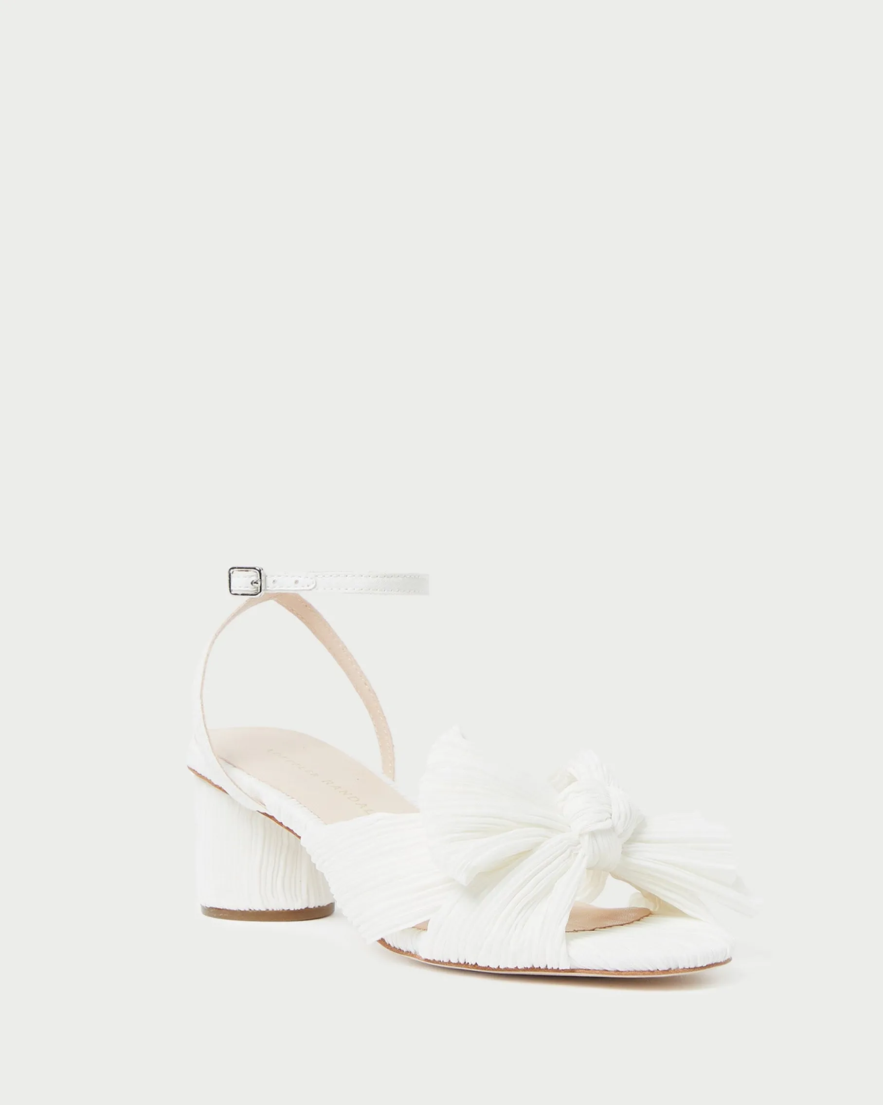 Dahlia Black Pleated Bow Heel