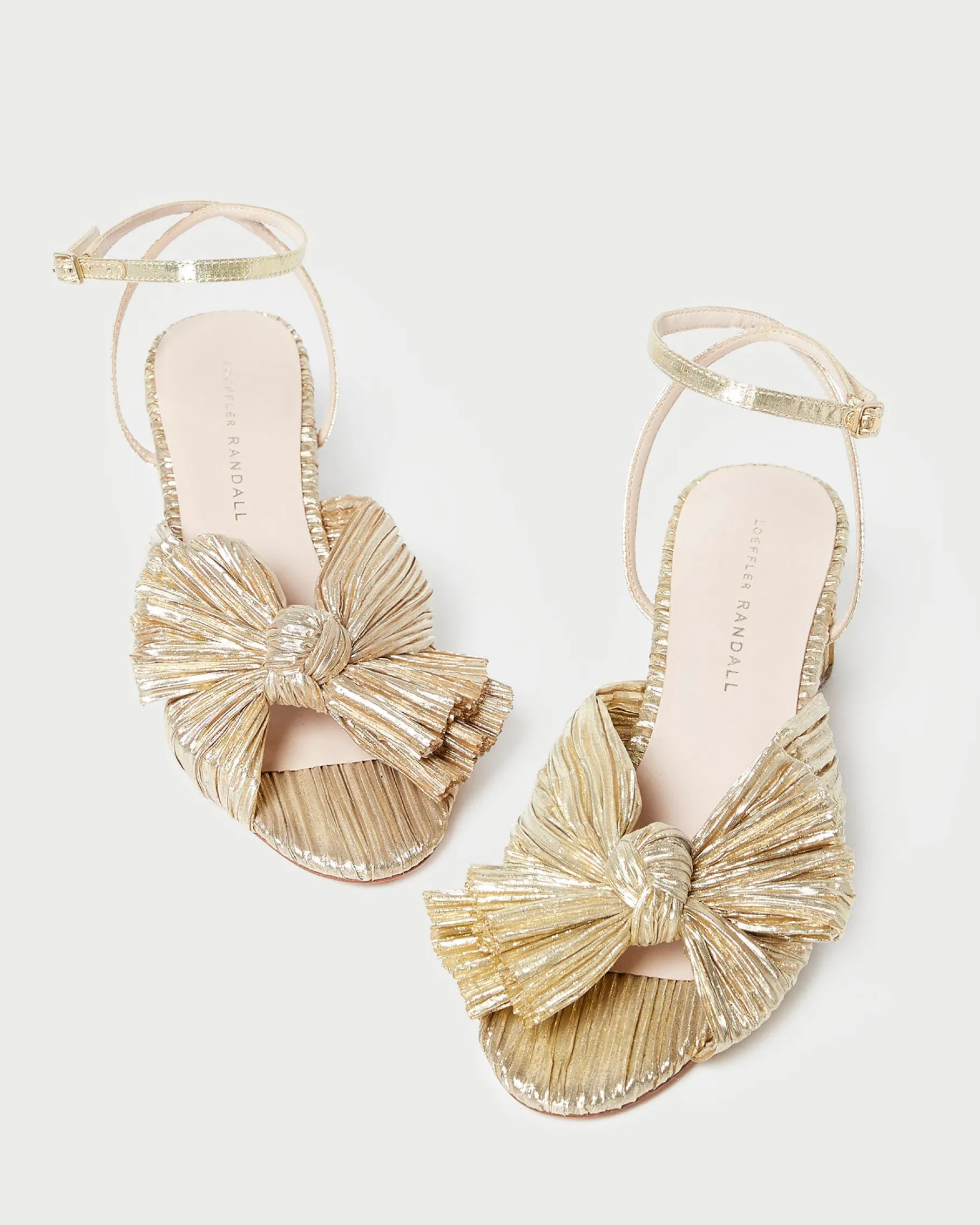 Dahlia Pearl Pleated Bow Heel