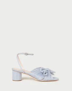 Dahlia White Lace Bow Heel