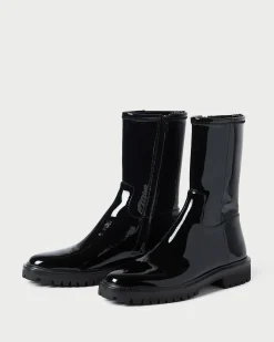 Danny Black Mid Lug Boot
