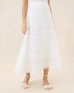 Delilah Cream Ruffle Organza Skirt
